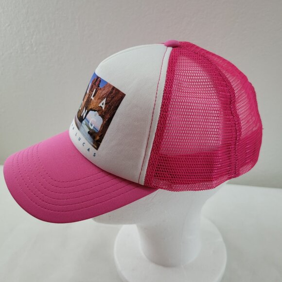 Billabong Hat Pink Mesh Cabo San Lucas Snapback One Size Adjustable - Picture 12 of 12